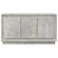 Credenza-Buffet-Armadio da cucina Grigio Cemento 102x35x55 cm in Legno Multistrato