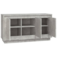 Credenza Grigio Cemento 102x35x55 cm in Legno Multistrato 831889