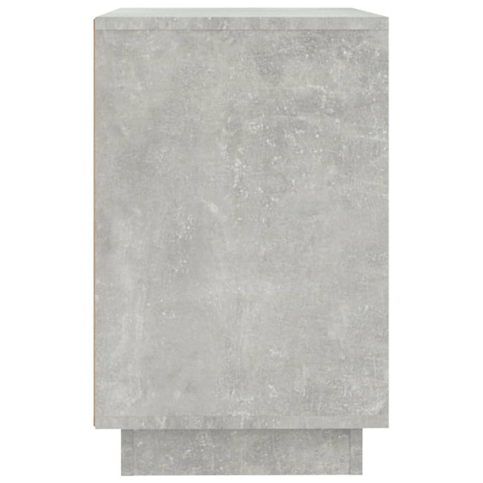 Credenza Grigio Cemento 102x35x55 cm in Legno Multistrato 831889
