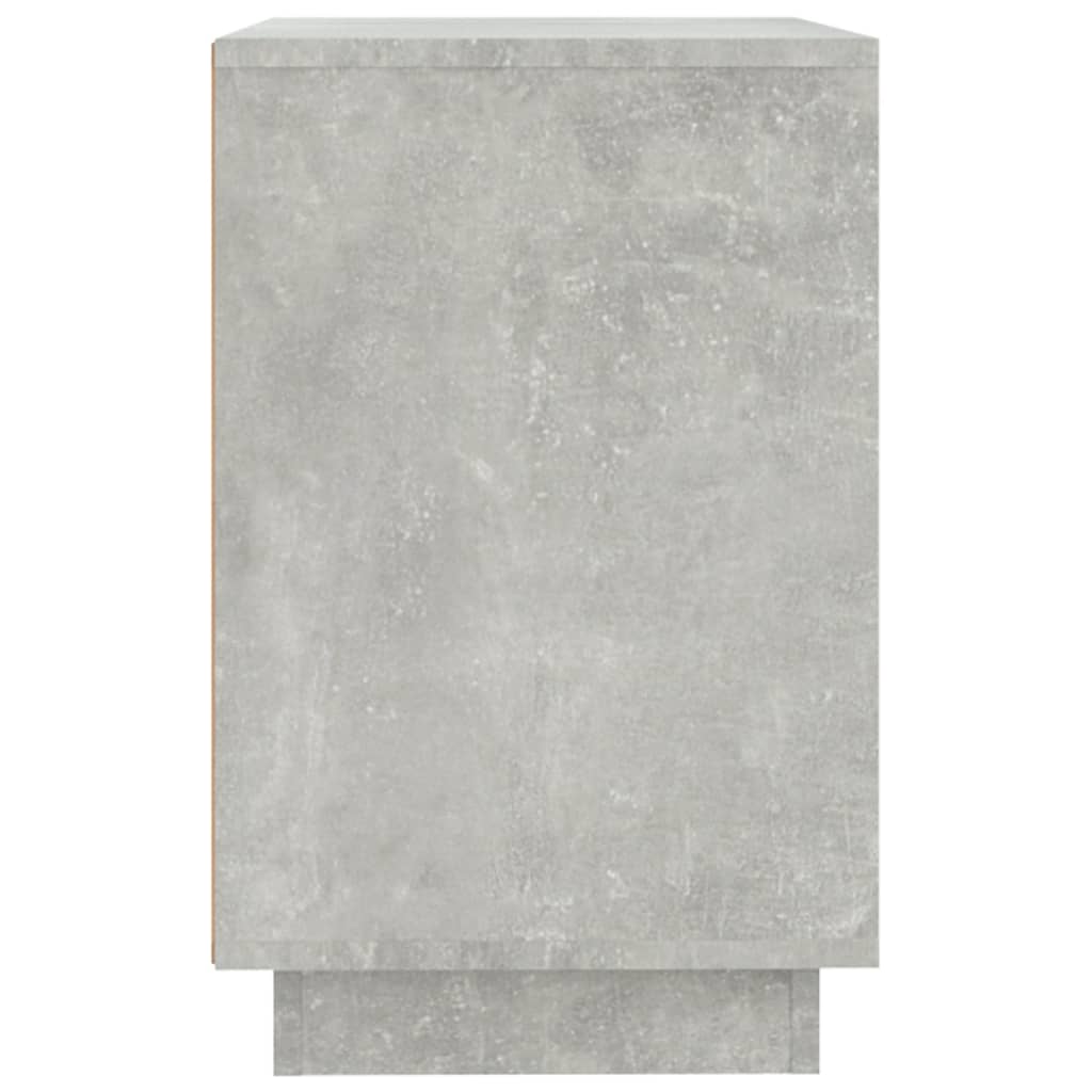 Credenza Grigio Cemento 102x35x55 cm in Legno Multistrato 831889