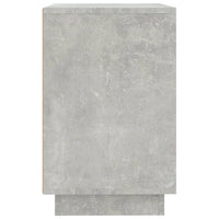 Credenza Grigio Cemento 102x35x55 cm in Legno Multistrato 831889