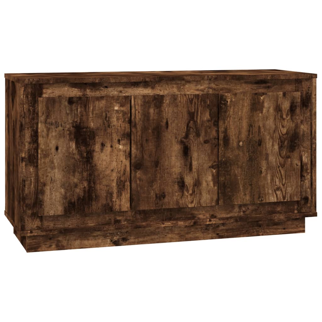 Credenza Rovere Fumo 102x35x55 cm in Legno Multistrato 831890