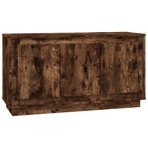 Credenza Rovere Fumo 102x35x55 cm in Legno Multistrato 831890