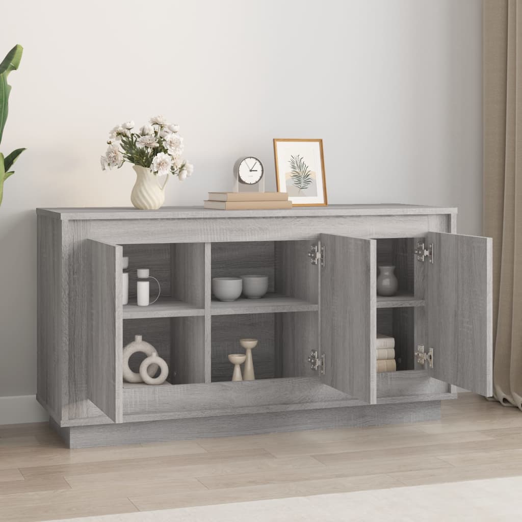 Credenza Grigio Sonoma 102x35x55 cm in Legno Multistratocod mxl 126511