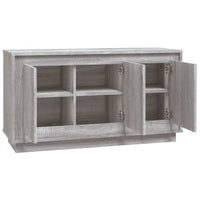 Credenza Grigio Sonoma 102x35x55 cm in Legno Multistrato 831891