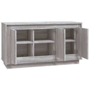 Credenza Grigio Sonoma 102x35x55 cm in Legno Multistrato 831891