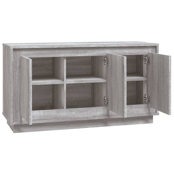Credenza Grigio Sonoma 102x35x55 cm in Legno Multistrato 831891