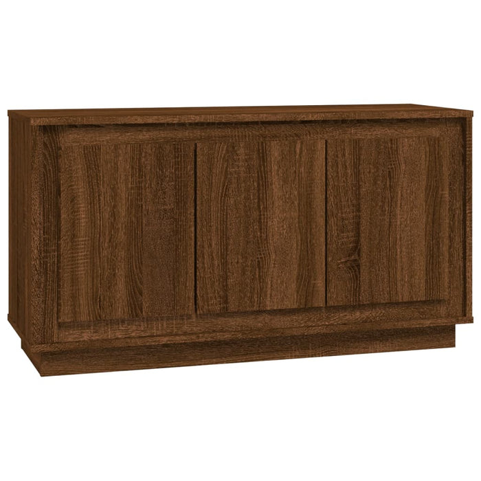 Credenza Rovere Marrone 102x35x55 cm in Legno Multistrato 831892