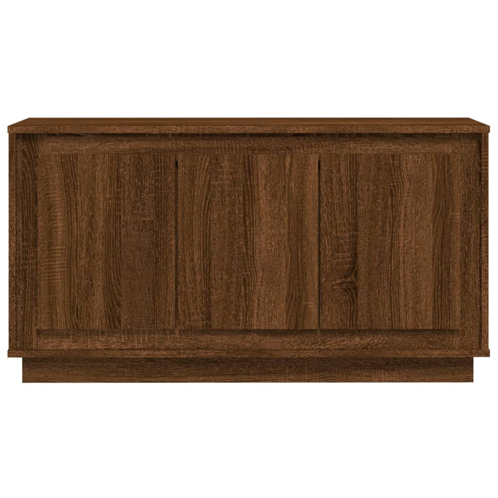 Credenza Rovere Marrone 102x35x55 cm in Legno Multistrato 831892