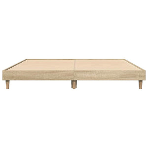 Giroletto senza Materasso-Struttura Letto Rovere Sonoma 140x200cm in Truciolato 150417