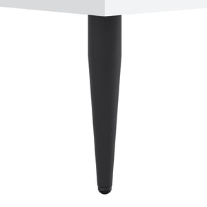 Giroletto Bianco Lucido 160x200 cm in Legno Multistrato 832231