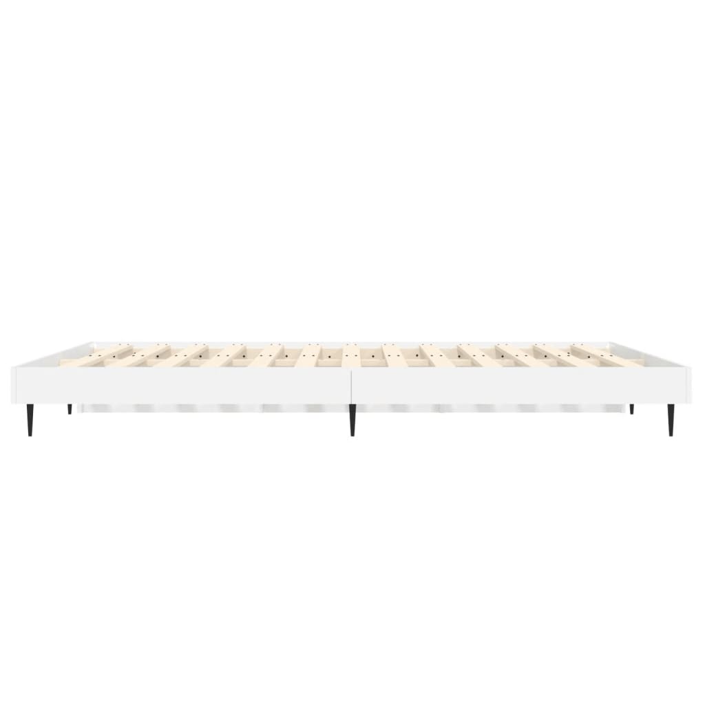 Giroletto-Struttura Letto Bianco 140x190 cm in Legno Multistrato 704696