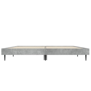 Giroletto-Struttura Letto Grigio Cemento 140x190 cm in Legno Multistrato 710288