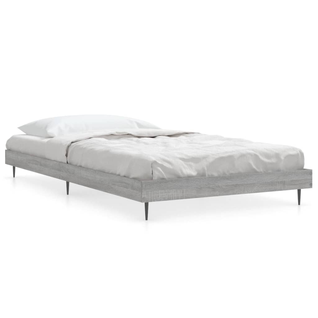 Giroletto-Struttura Letto Grigio Sonoma 90x190 cm in Legno Multistrato 426464