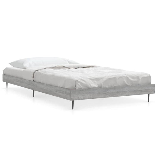 Giroletto-Struttura Letto Grigio Sonoma 90x190 cm in Legno Multistrato 426464