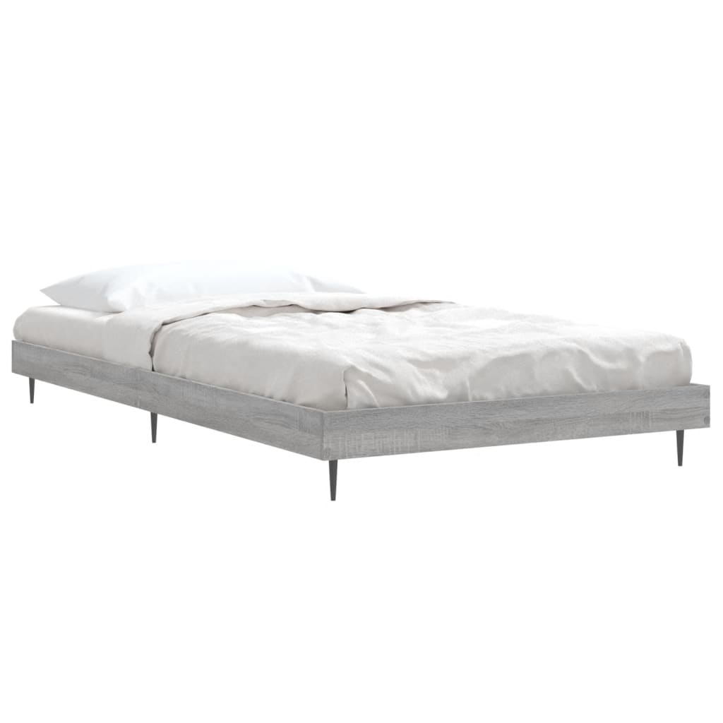 Giroletto-Struttura Letto Grigio Sonoma 90x190 cm in Legno Multistrato 426464