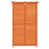 Rimessa da Giardino-Capanno da Giardino Marrone 83x57x140 cm Legno Massello di Pino