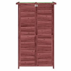 Rimessa da Giardino Moka 83x57x140 cm in Legno Massello di Pino 172242