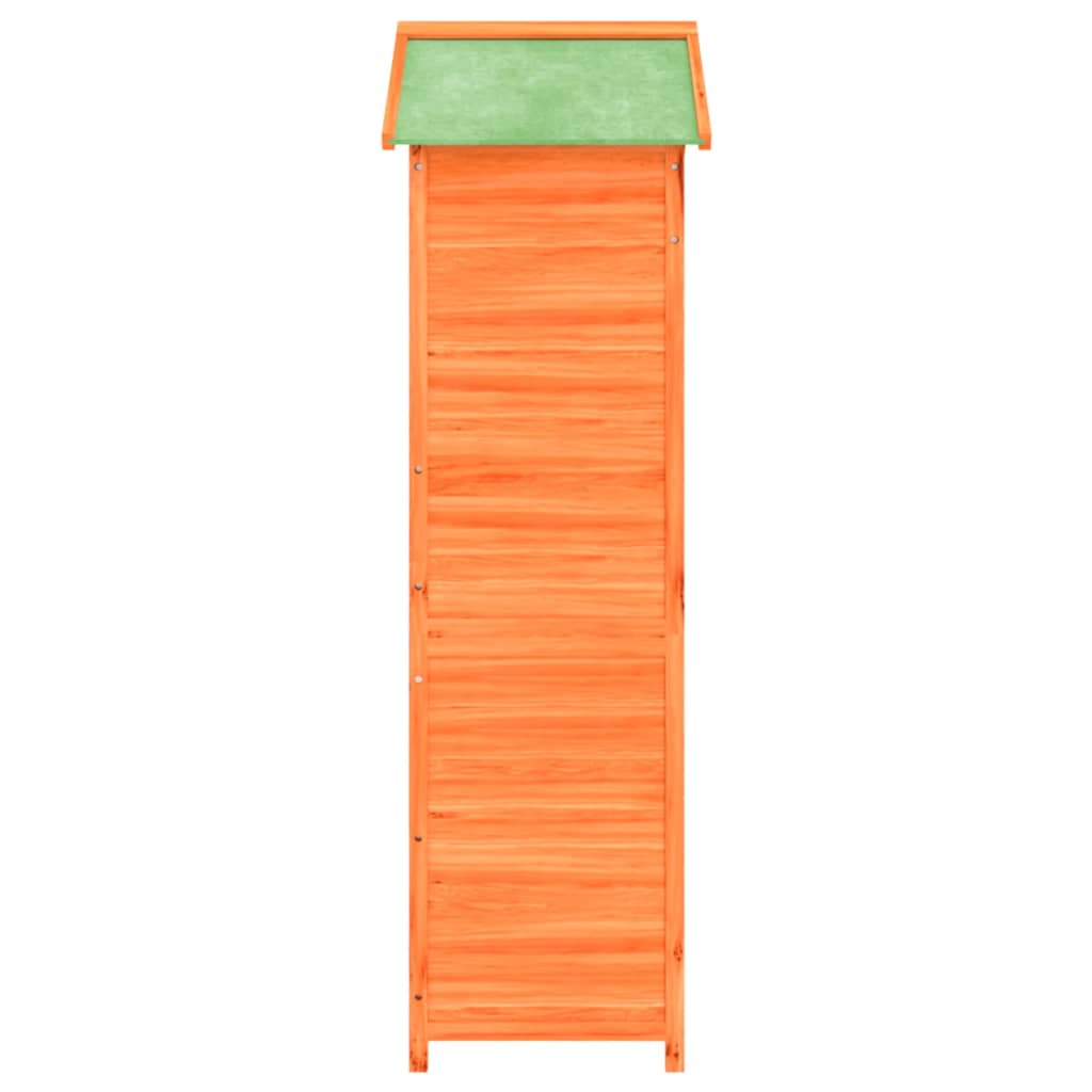 Rimessa da Giardino Marrone 120x53,5x170 cm Legno Massello Pino