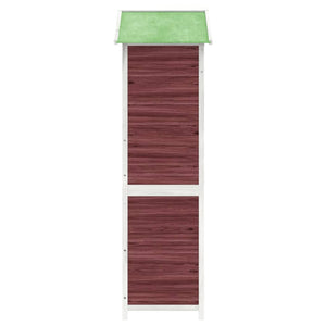 Rimessa da Giardino Moka 120x53,5x170 cm Legno Massello di Pino 172248