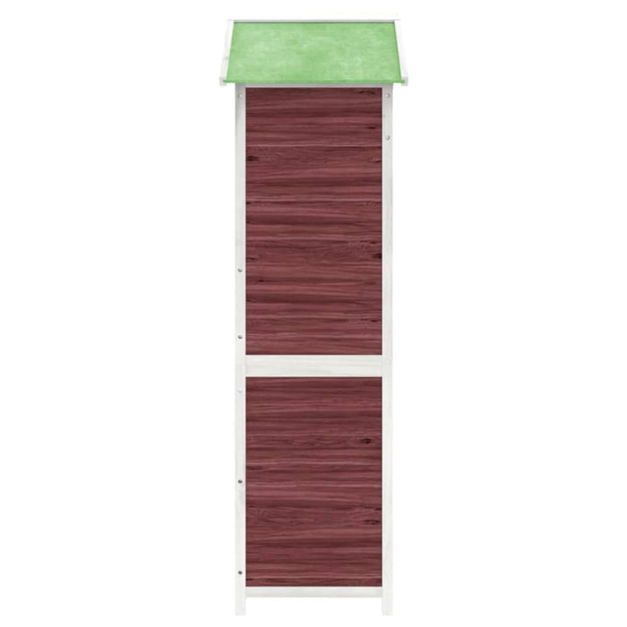 Rimessa da Giardino Moka 120x53,5x170 cm Legno Massello di Pino 172248