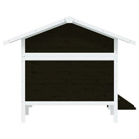 Cuccia per Cani Grigia 159x120x88,5 cm Legno Massello di Pino 172271