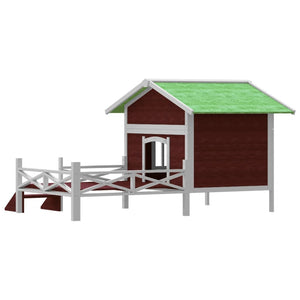 Cuccia per Cani Moka 159x120x88,5 cm in Legno Massello di Pino 172272