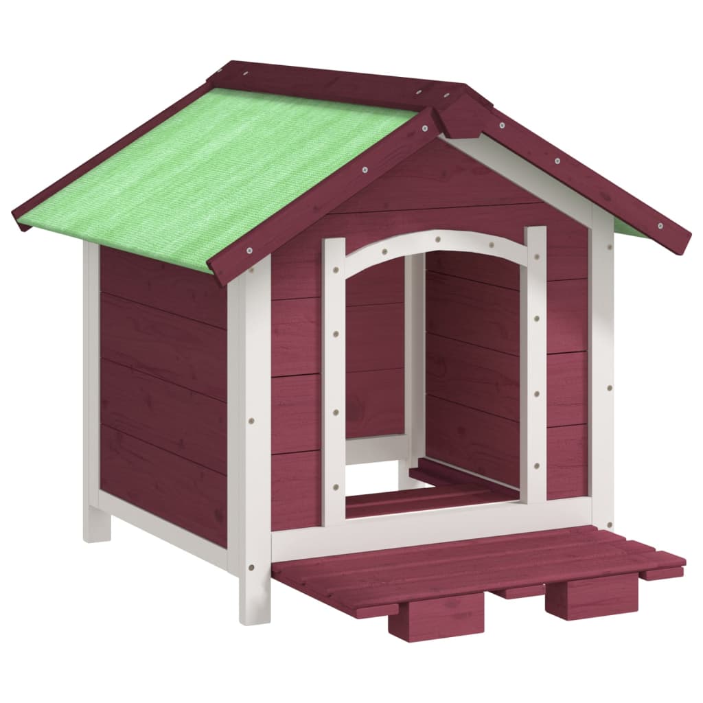 Cuccia per Cani Moka 65x65x61,5 cm in Legno Massello di Pino 172275