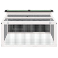 Conigliera Grigia 117,5x97x47,5 cm in Legno Massello di Pino 172287