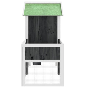 Capanna 170 x 63 x 113 cm in legno di pino massiccio grigio 02_0041941