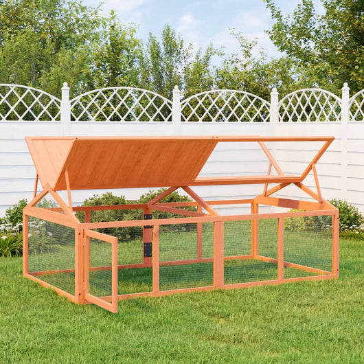 Box per Animali Marrone 200x112,5x74 cm Legno Massello di Pinocod mxl 126850