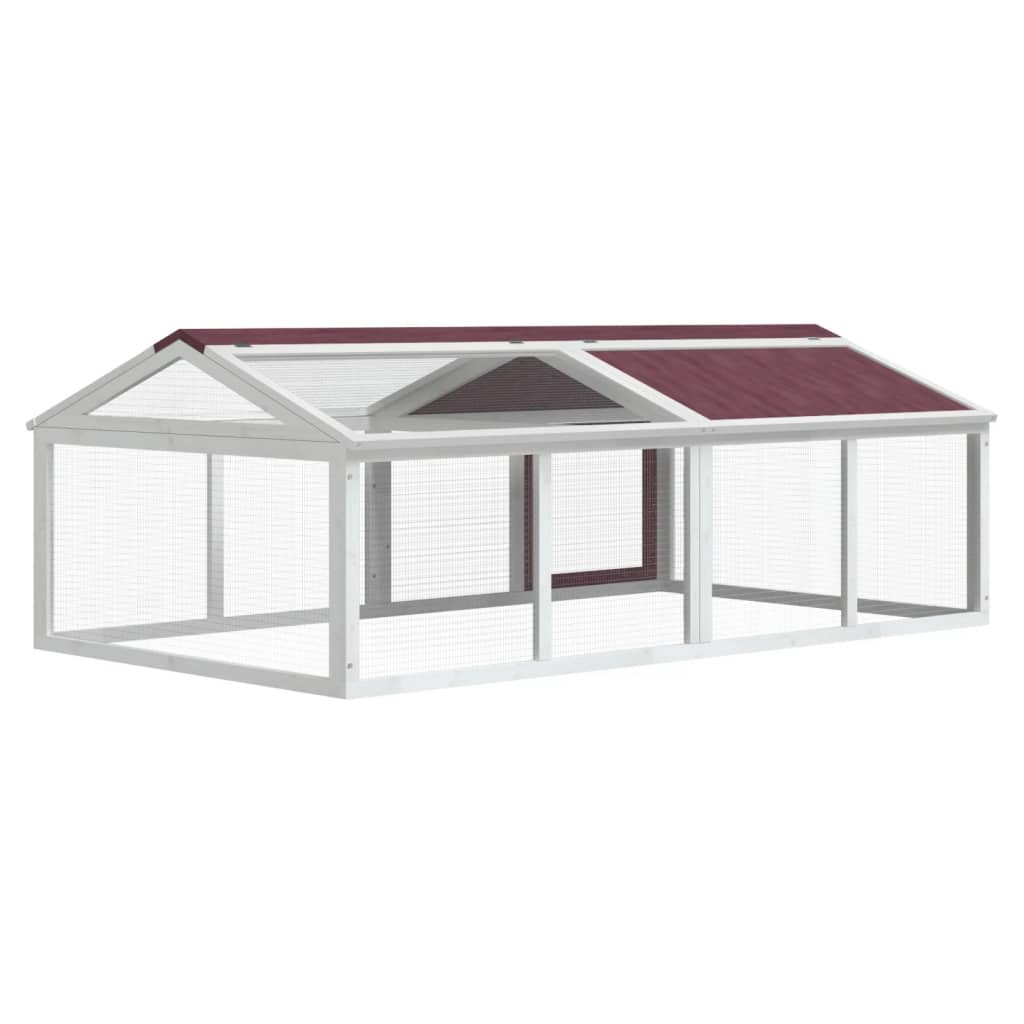 Box per Animali Moka 200x112,5x74 cm in Legno Massello di Pino