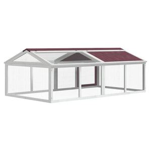 Box per Animali Moka 200x112,5x74 cm in Legno Massello di Pino