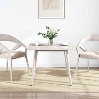 Piano Tavolo Bianco 70x70x2,5cm Legno Massello di Pino Quadrato