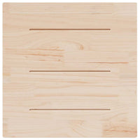 Piano Tavolo Bianco 70x70x2,5cm Legno Massello di Pino Quadrato