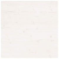Piano Tavolo Bianco 70x70x2,5cm Legno Massello di Pino Quadrato