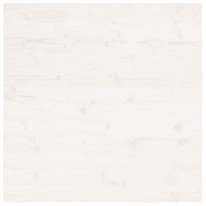 Piano Tavolo Bianco 70x70x2,5cm Legno Massello di Pino Quadrato