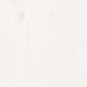 Piano Tavolo Bianco 70x70x2,5cm Legno Massello di Pino Quadrato