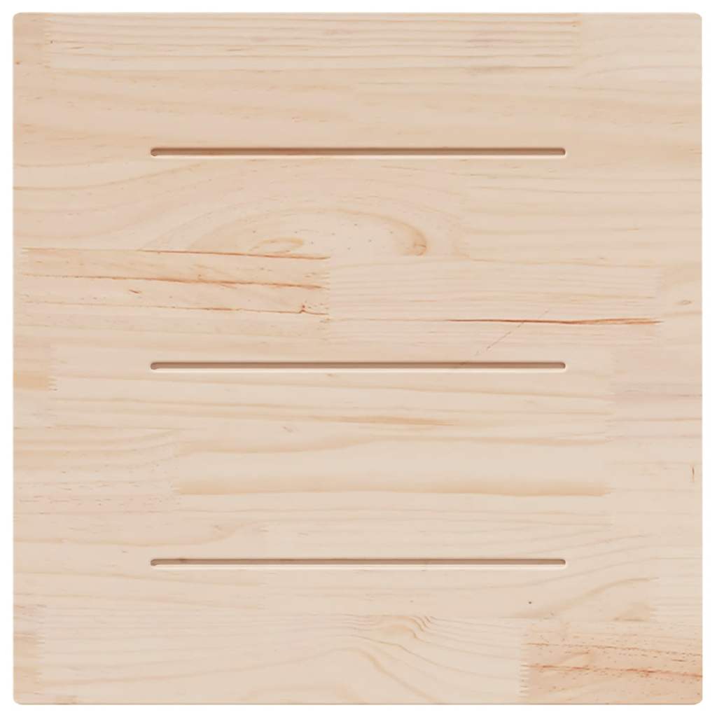 Piano del tavolo 80x80x2,5 cm in legno massello di pino quadrato 824390