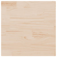 Piano del tavolo 80x80x2,5 cm in legno massello di pino quadrato 824390