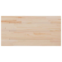 Piano Tavolo Bianco 80x40x2,5 Legno Massello Pino Rettangolare