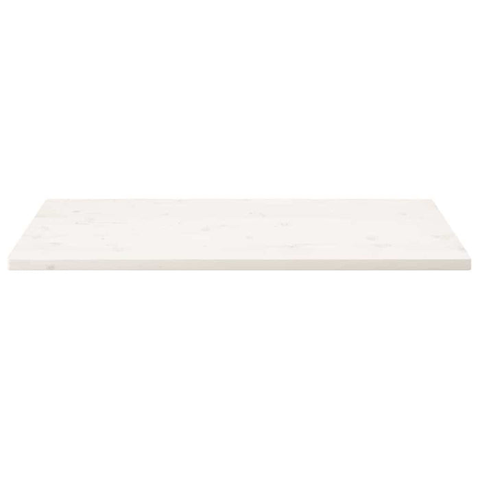 Piano Tavolo Bianco 100x60x2,5 Legno Massello Pino Rettangolare