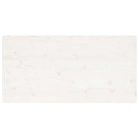 Piano Tavolo Bianco 100x60x2,5 Legno Massello Pino Rettangolare