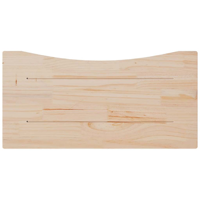 Piano Scrivania 80x40x2,5 cm in Legno Massello di Pino 824425