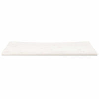 Piano Scrivania Bianco 110x55x2,5 cm in Legno Massello di Pino 824436