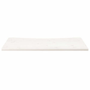 Piano Scrivania Bianco 110x55x2,5 cm in Legno Massello di Pino 824436