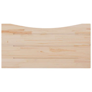 Piano Scrivania 100x60x2,5 cm in Legno Massello di Pino 824440