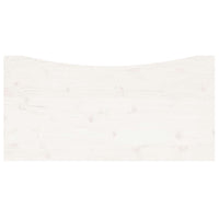 Piano Scrivania Bianco 110x60x2,5 cm in Legno Massello di Pino 824446