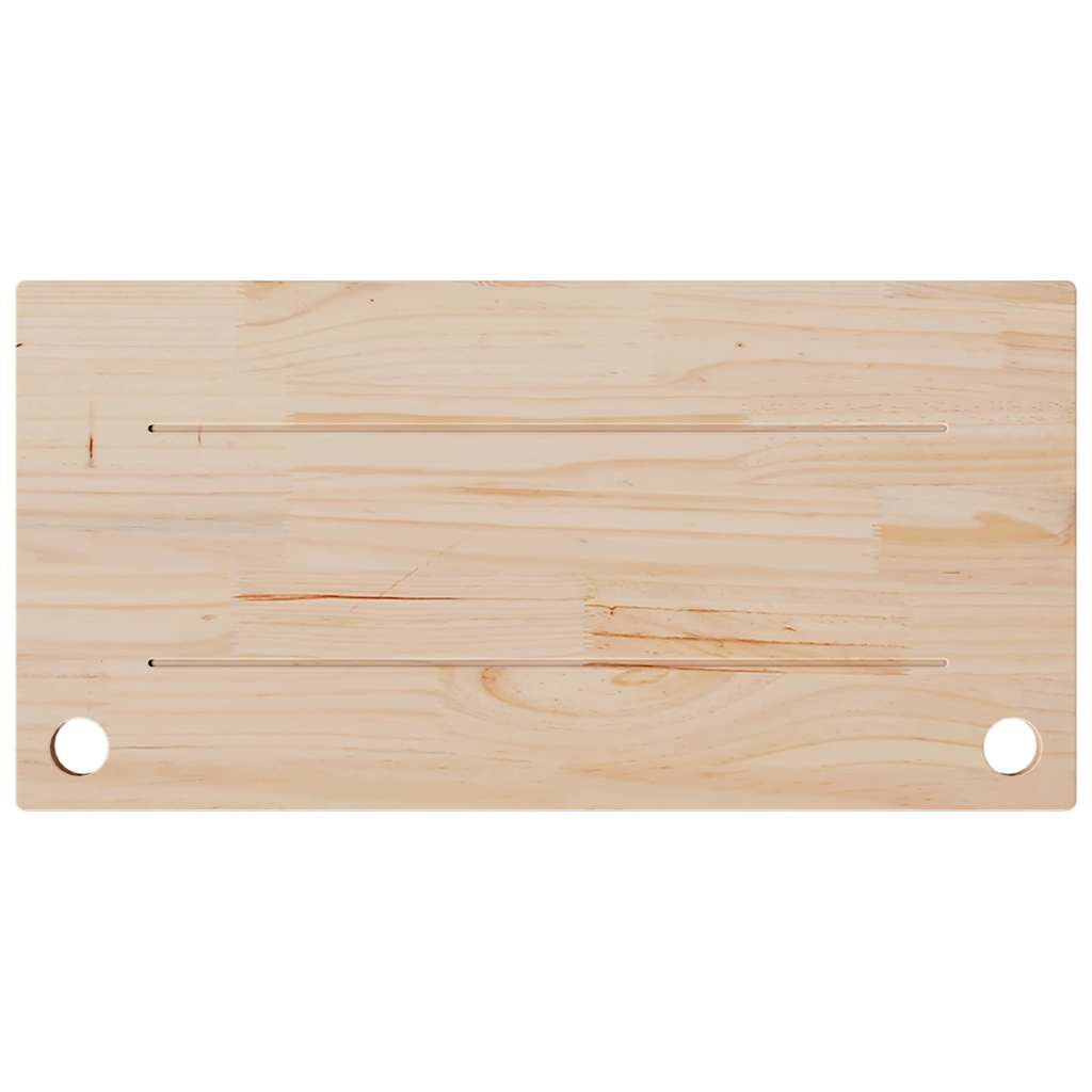 Piano Scrivania 80x40x2,5 cm in Legno Massello di Pino 824450