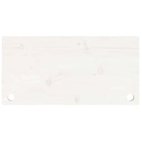 Piano Scrivania Bianco 80x40x2,5 cm in Legno Massello di Pino